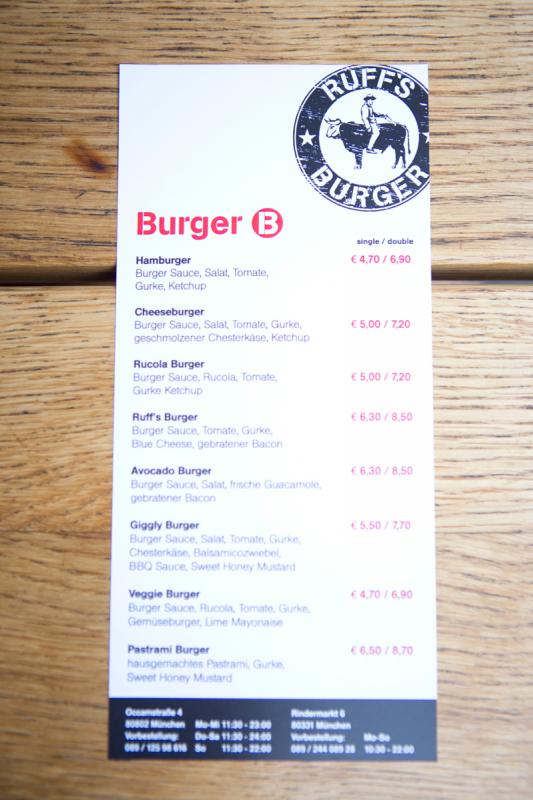 Ruff's Burger, Burger in München, Restaurants in Munich, Restaurants in München, Essen in München Eating in Munich, Munich Food